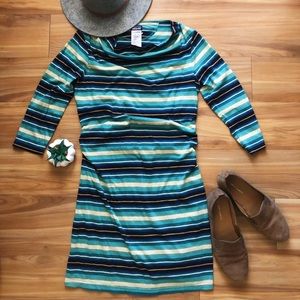 Patagonia dress striped with bunching on sides